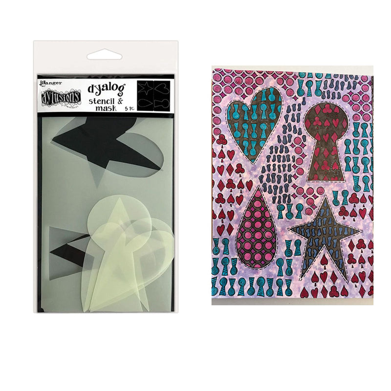 Afbeelding laden in galerijviewer, Ranger ink ranger • dylusions dyalog stencil mask it
