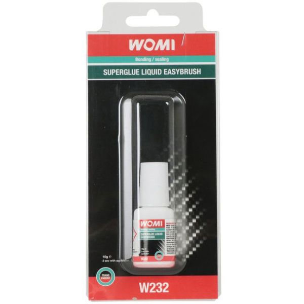 Afbeelding laden in galerijviewer, Womi secondelijm w232 superglue liquid easybrush transparant 10 gram