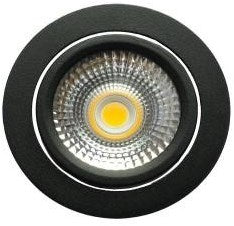 Afbeelding laden in galerijviewer, Enzo ecodim led inbouwspot 5w dimtowarm 85mm 36gr rond verstelbaar zwart - led4710