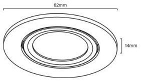 Afbeelding laden in galerijviewer, Enzo ecodim led meubelspot 3w 2700k 62mm rond zwart - led4905