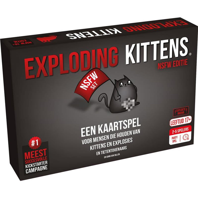 Afbeelding laden in galerijviewer, Exploding kittens nsfw 18+ kaartspel nl