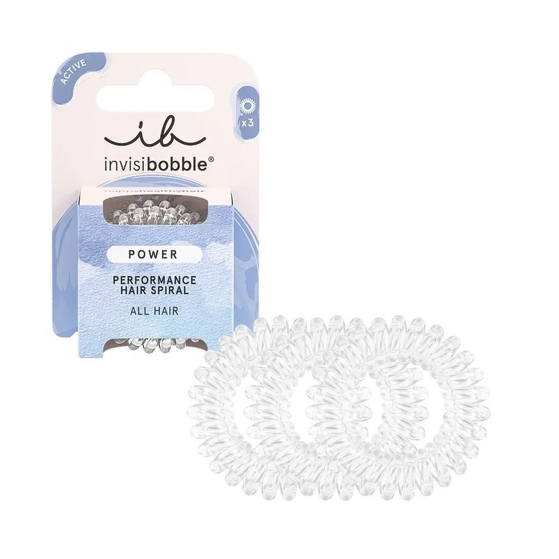 Afbeelding laden in galerijviewer, Invisibobble power crystal clear 3 stuks