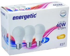 Afbeelding laden in galerijviewer, Enzo energetic led gls e27 4,8-40w 2700k mat doos a3 - 2740032