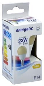 Afbeelding laden in galerijviewer, Enzo energetic led kogel e14 2,9-22w 2400k flame - 2710240