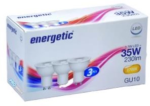 Afbeelding laden in galerijviewer, Enzo energetic led spot gu10 3,1-35w 2700k doos a3 - 2740052