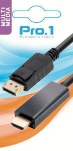 Afbeelding laden in galerijviewer, Enzo pro-1 displayport 20pin male naar hdmi male 2.0 meter - 9287010