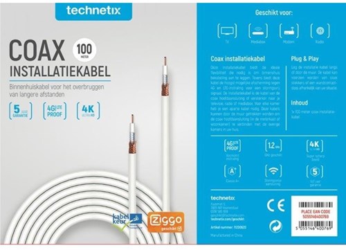 Afbeelding laden in galerijviewer, Enzo technetics coax kabel 100m shop 4g - 2076040