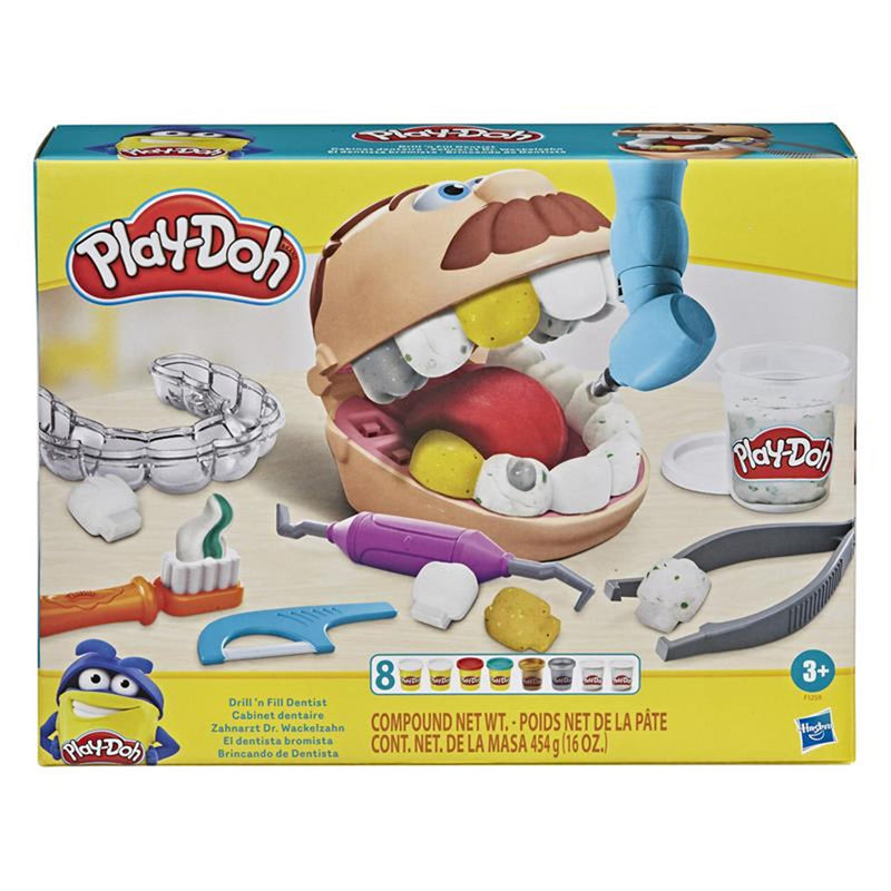 Afbeelding laden in galerijviewer, Play-doh top tandarts speelset - boetseerklei - 8 potjes - knutselen voor kinderen