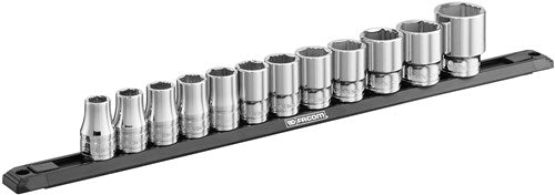 Afbeelding laden in galerijviewer, Facom ogv® doppen set | 1 2” 6-kant | 12-delig op rail - s.40egrppb