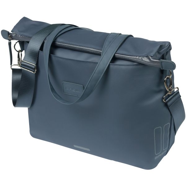 Afbeelding laden in galerijviewer, Basil laptop fietstas manhattan 12 liter 12 x 38 x 30 cm - navy