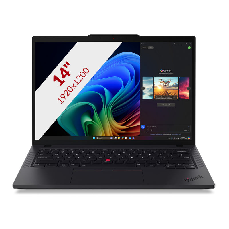 Afbeelding laden in galerijviewer, Lenovo thinkpad t14 gen 6 amd (21qj005amh) 14 copilot+ laptop (zwart | ryzen ai 7 pro 350 | radeon 860m | 64 gb | 1 tb ssd)