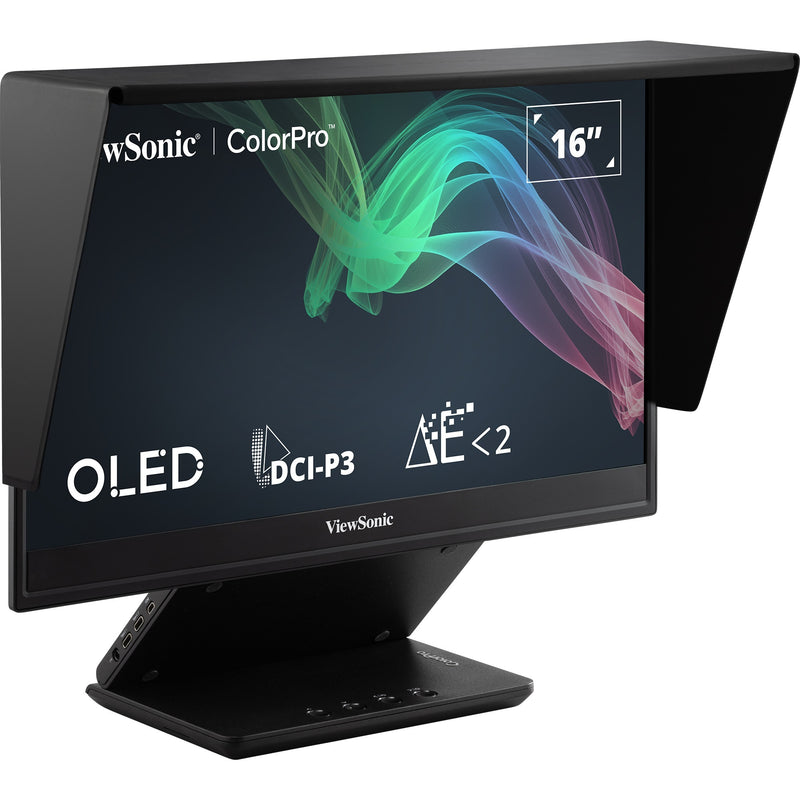Afbeelding laden in galerijviewer, Viewsonic vp16-oled 16 monitor (zwart (mat), 1x micro-hdmi, usb-c, sound)