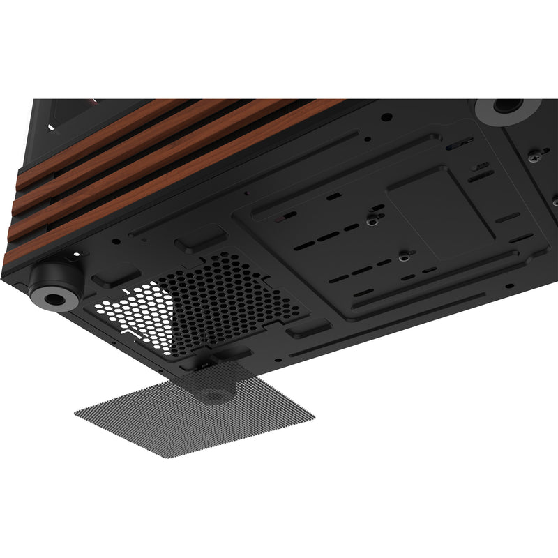 Afbeelding laden in galerijviewer, Thermaltake view 170 ws argb mini tower behuizing (zwart houtkleur | 2x usb-a | rgb | window)