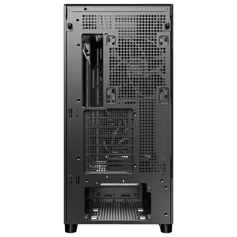 Afbeelding laden in galerijviewer, Antec flux midi tower behuizing (zwart | 2x usb-a | 1x usb-c | tempered glass)