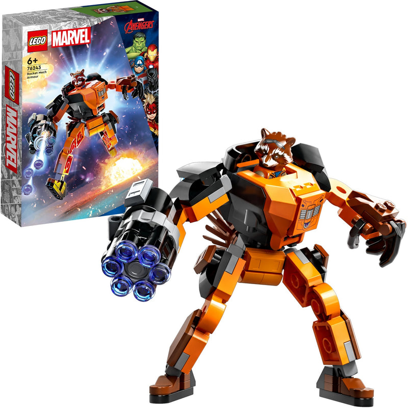 Afbeelding laden in galerijviewer, Lego marvel - rocket mechapantser constructiespeelgoed (76243)
