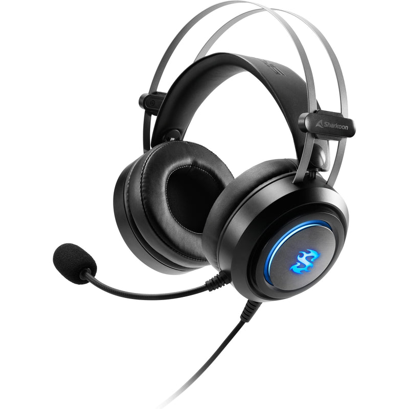 Afbeelding laden in galerijviewer, Sharkoon skiller sgh30 over-ear gaming headset (zwart, pc, playstation 4, playstation 5, rgb leds)
