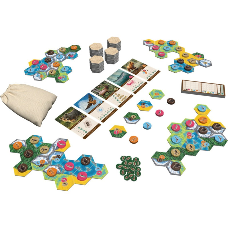 Afbeelding laden in galerijviewer, Asmodee cascadia - familiespel - bordspel - engelstalig