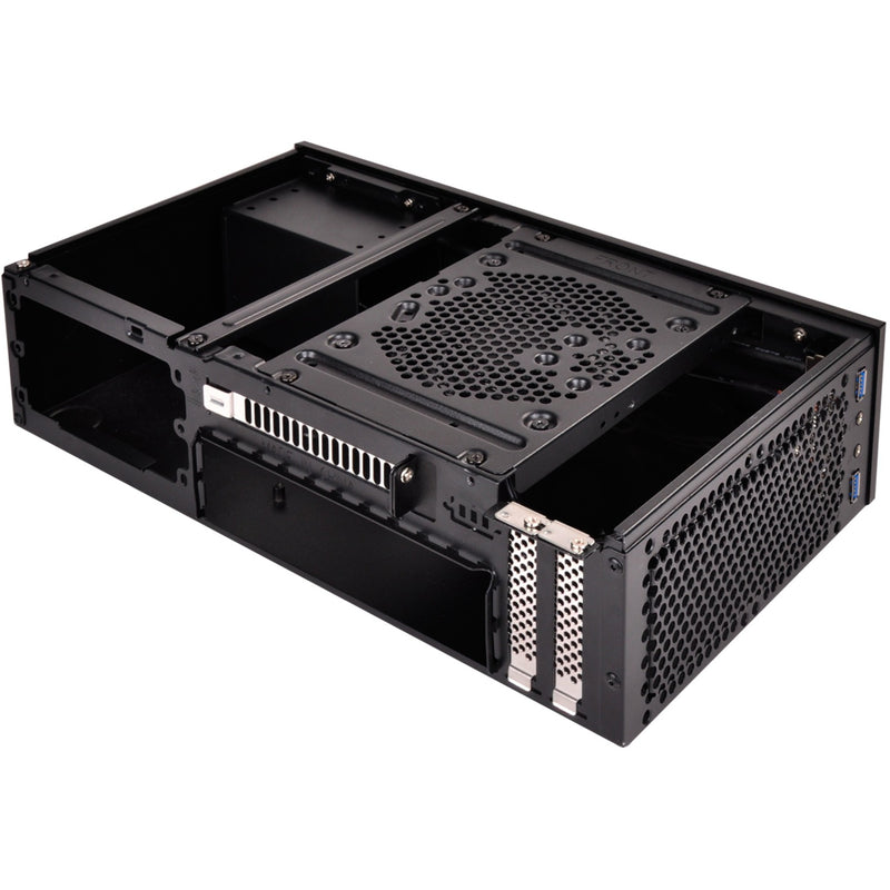 Afbeelding laden in galerijviewer, Silverstone sst-ml09b htpc behuizing (zwart | 2x usb-a)