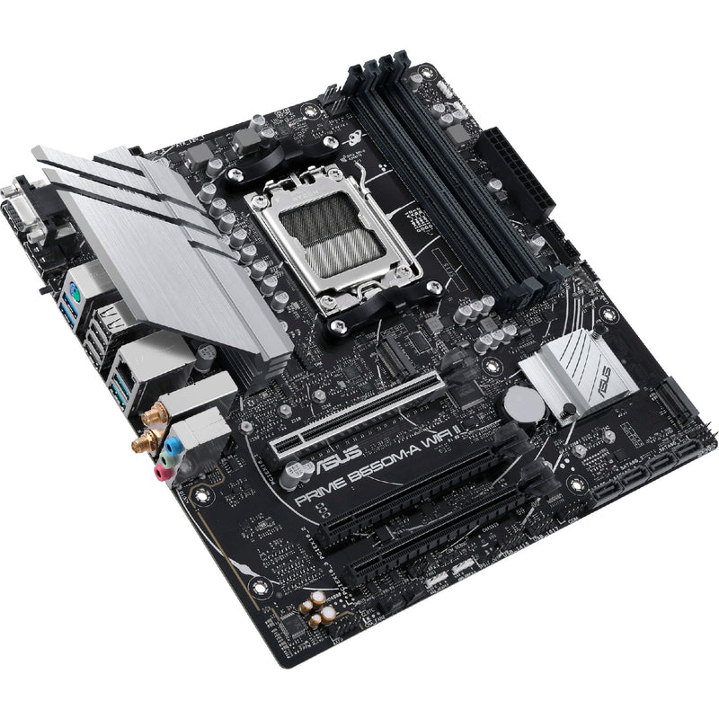 Afbeelding laden in galerijviewer, Asus prime b650m-a wifi ii socket am5 moederbord (zwart, raid, 2,5gb-lan, wlan, bt, sound, µatx)