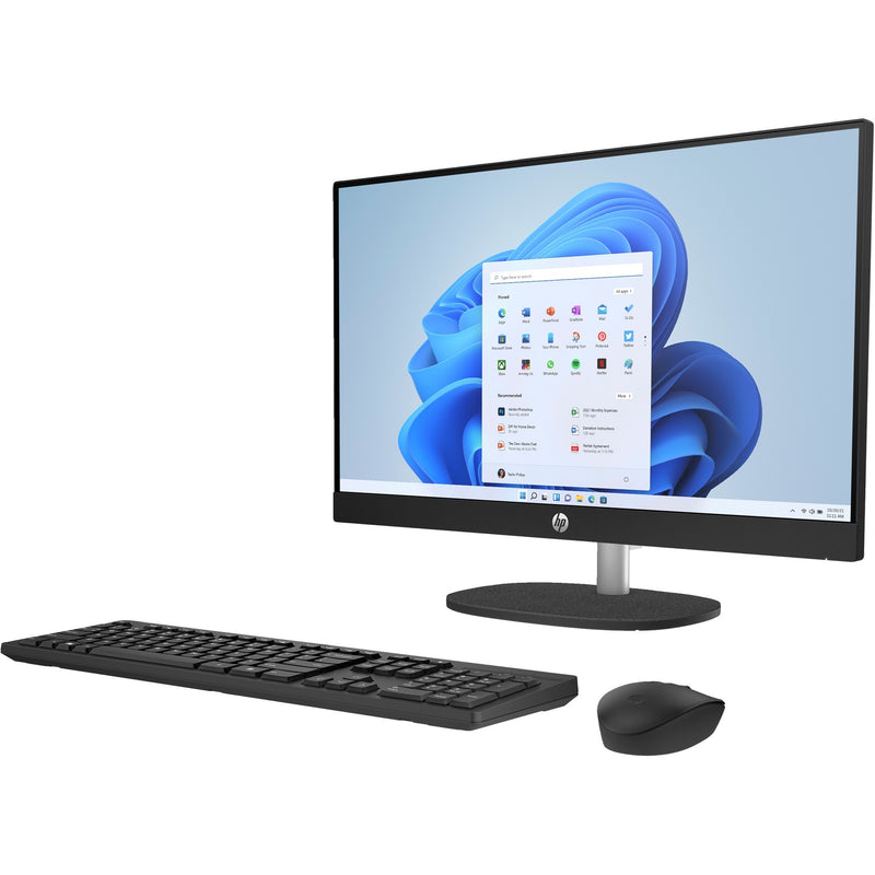 Afbeelding laden in galerijviewer, Hp aio 24-cr0055nd (895r1ea) all-in-one pc (zwart | i5-1335u | iris xe graphics | 8 gb | 512 gb ssd)