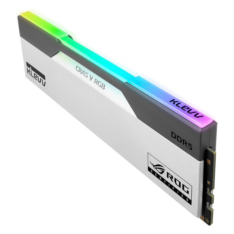 Afbeelding laden in galerijviewer, Klevv 32 gb ddr5-6200 (2x 16 gb) kit werkgeheugen (wit zwart, kd5agua80-62b320p, cras v rgb rog, xmp 3.0, expo)