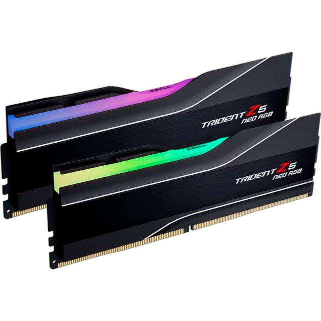 Afbeelding laden in galerijviewer, G.skill 32 gb ddr5-6400 (2x 16 gb) kit werkgeheugen (zwart, f5-6400j3239g16gx2-tz5nr, trident z5 neo rgb, expo)
