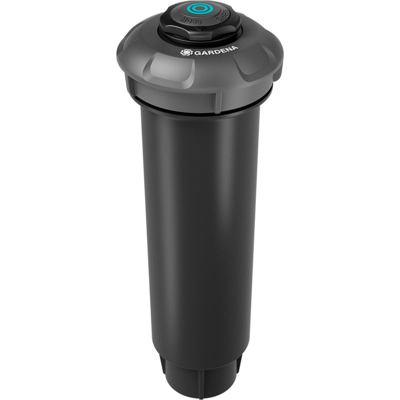 Afbeelding laden in galerijviewer, Gardena pop-up sprinkler md80 sproeier (zwart grijs, sproeiafstand tussen 3,5 m en 5 m)