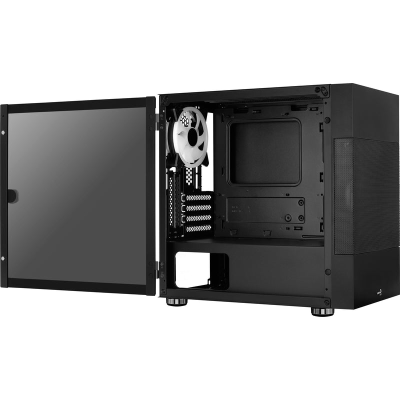 Afbeelding laden in galerijviewer, Aerocool atomic v2 mini tower behuizing (zwart | 2x usb-a | window)