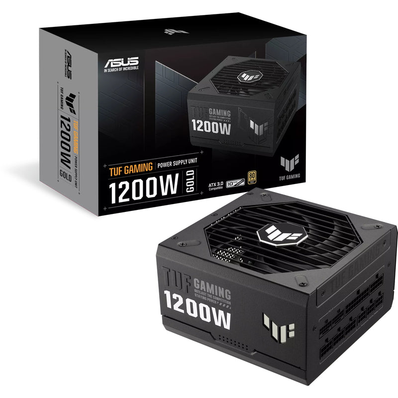 Afbeelding laden in galerijviewer, Asus tuf gaming gold modulaire 1200 watt voeding (zwart, 2x 12v-2x6, 3x pcie)