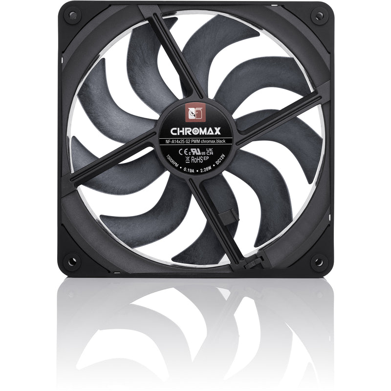 Afbeelding laden in galerijviewer, Noctua nf-a14x25 g2 pwm chromax.black case fan (zwart, 140 x 140 x 25 mm)