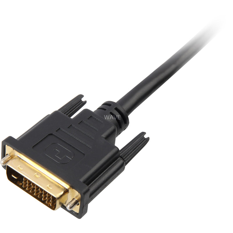 Afbeelding laden in galerijviewer, Sharkoon hdmi > dvi-d (24+1) kabel (zwart, 1 meter)