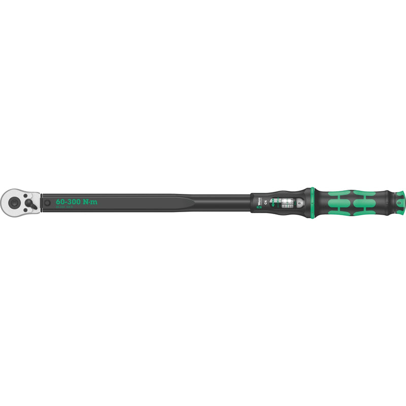 Afbeelding laden in galerijviewer, Wera click-torque c4 draaimomentsleutel met omschakelratel (zwart groen, 60-300nm, uitgang 1 2 )