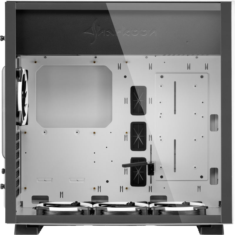 Afbeelding laden in galerijviewer, Sharkoon pure steel rgb midi tower behuizing (wit | 2x usb-a | rgb | tempered glass)