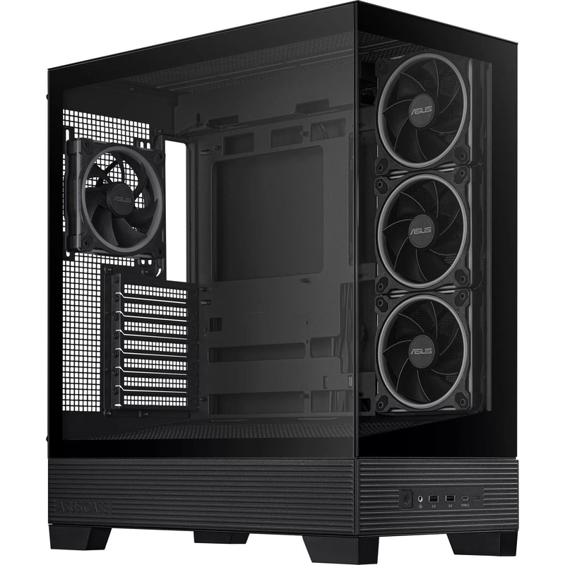 Afbeelding laden in galerijviewer, Asus a31 plus midi tower behuizing (zwart | 2x usb-a | 2x usb-c | tempered glass)