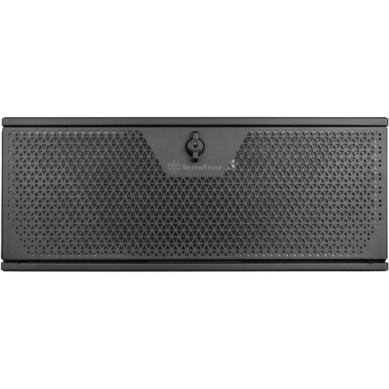 Afbeelding laden in galerijviewer, Silverstone rm44 rack behuizing (zwart | 4u | usb type-c | 2x 80mm casefan inbegrepen)