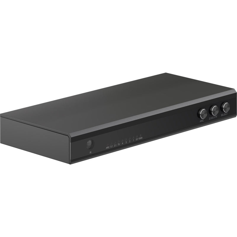 Afbeelding laden in galerijviewer, Goobay hdmi switch 4-1 audio output 4k kvm-switch (zwart)