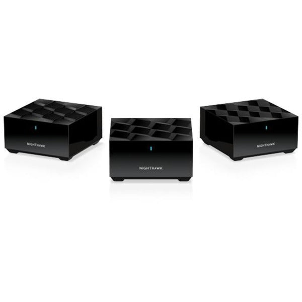 Afbeelding laden in galerijviewer, Netgear nighthawk mk73s mesh wifi 6 3-pack mesh router (zwart, 1x router, 2x satellieten )