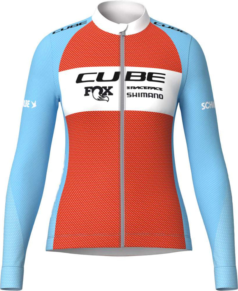 Afbeelding laden in galerijviewer, Cube road xc x factory racing - women's long sleeve jersey