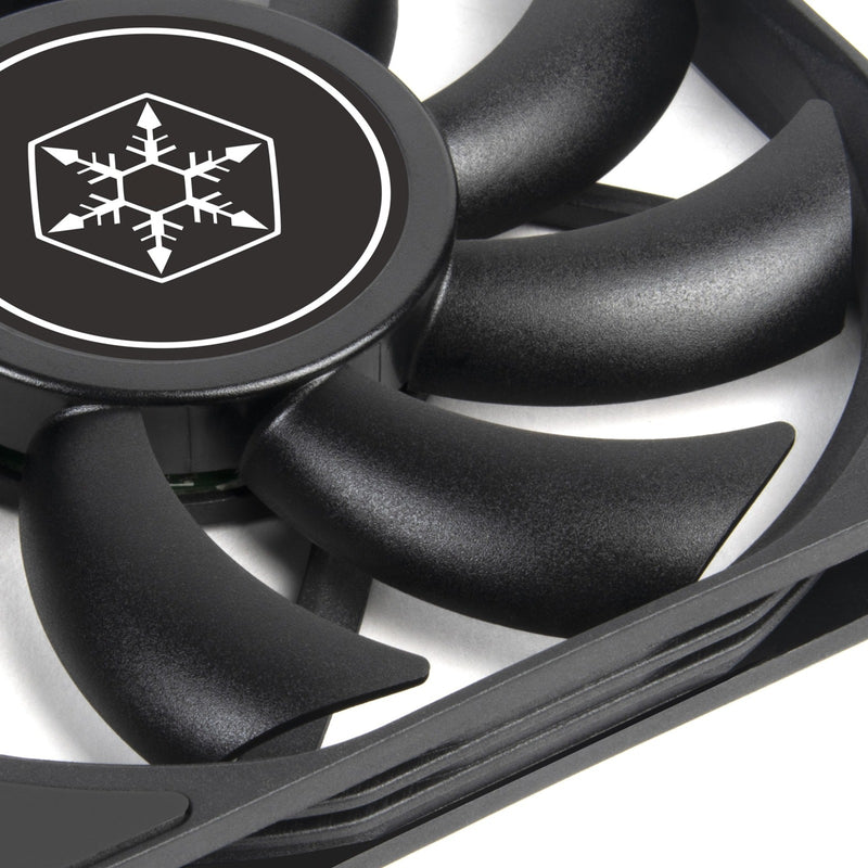 Afbeelding laden in galerijviewer, Silverstone air slimmer 120 case fan (zwart, 120 x 15 x 120 mm, pwm)