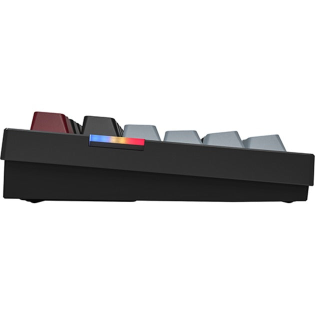 Afbeelding laden in galerijviewer, Montech mkey pro darkness rgb mechanisch toetsenbord (zwart, us lay-out (qwerty), gateron g pro yellow, 75%, hot-swappable, rgb, double-shot pbt, usb-c | 2.4 ghz | bluetooth 5.2)