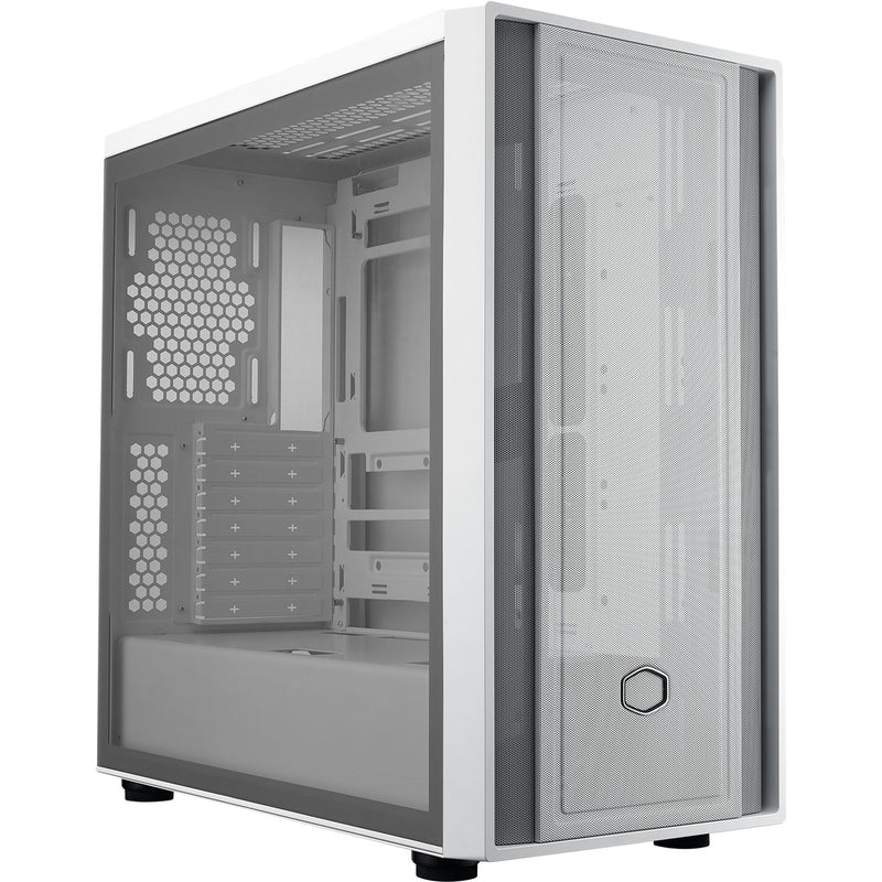 Afbeelding laden in galerijviewer, Cooler master masterbox 600 lite midi tower behuizing (wit | 2x usb-a | 1x usb-c | rgb | tempered glass)