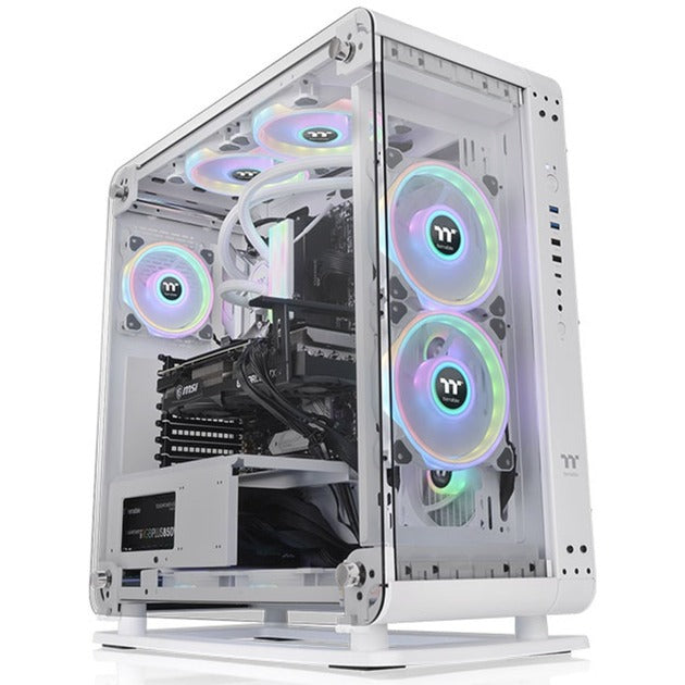 Afbeelding laden in galerijviewer, Thermaltake core p6 tempered glass snow midi tower behuizing (wit | 4x usb-a | 1x usb-c | window)