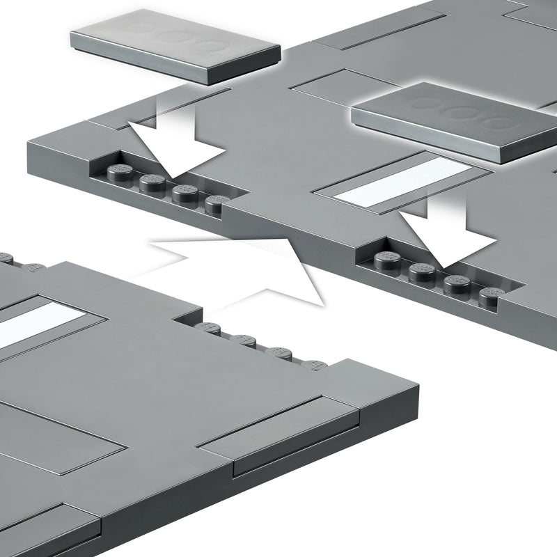 Afbeelding laden in galerijviewer, Lego ® city wegplaten 60304 bouwset; bouwbare speelgoedweg; maak de wegplaten vast aan je stad om deze uit te breiden; met lantaarnpalen, stoplichten, verkeersborden, bomen en planten, verkeersdrempels en een zebrapad (112 onderdelen)