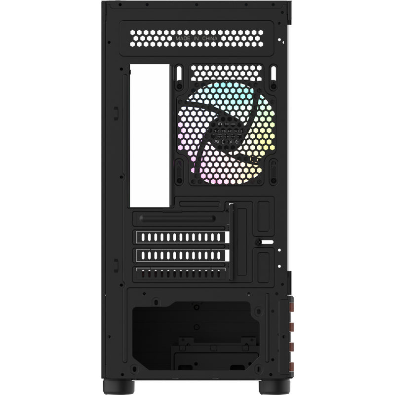 Afbeelding laden in galerijviewer, Thermaltake view 170 ws argb mini tower behuizing (zwart houtkleur | 2x usb-a | rgb | window)