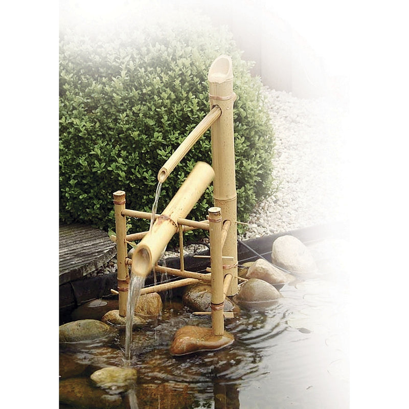 Afbeelding laden in galerijviewer, Ubbink acquaarte - bamboe watertuimelaar waterornament (bruin)