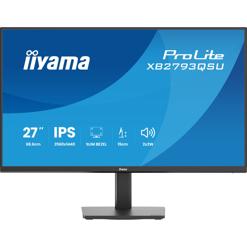 Afbeelding laden in galerijviewer, Iiyama prolite xb2793qsu-b1 27 monitor (zwart (mat), hdmi, displayport, usb, audio)