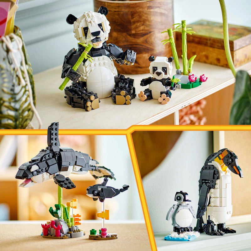 Afbeelding laden in galerijviewer, Lego creator 3in1 wilde dieren: pandafamilie - 31165