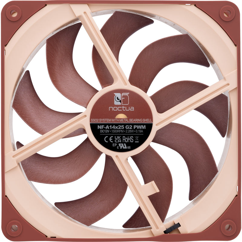 Afbeelding laden in galerijviewer, Noctua nf-a14x25 g2 pwm case fan (bruin, 140 x 140 x 25 mm)
