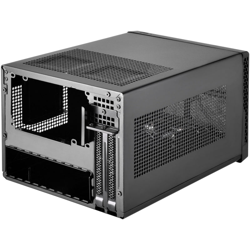 Afbeelding laden in galerijviewer, Silverstone sst-sg13b-c mini tower behuizing (zwart | 1x usb-a | 1x usb-c)