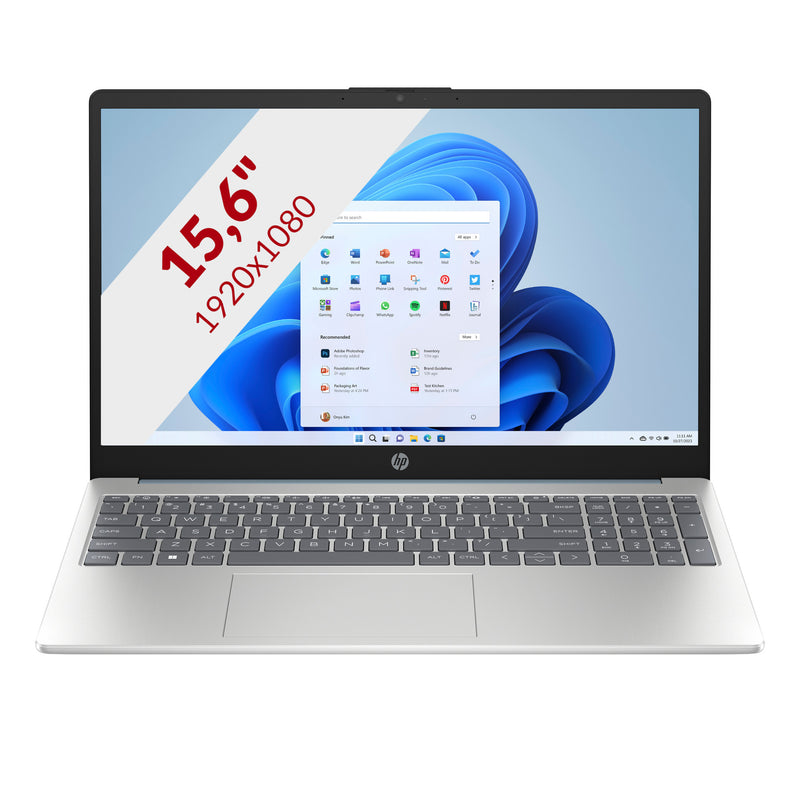 Afbeelding laden in galerijviewer, Hp 15-fd1251ndx 15.6 laptop (zilver blauw | core 5 120u | intel graphics | 8 gb | 512 gb ssd)